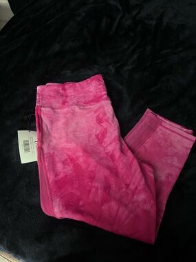 Tie-Dye Hot Pink High-Rise Leggings